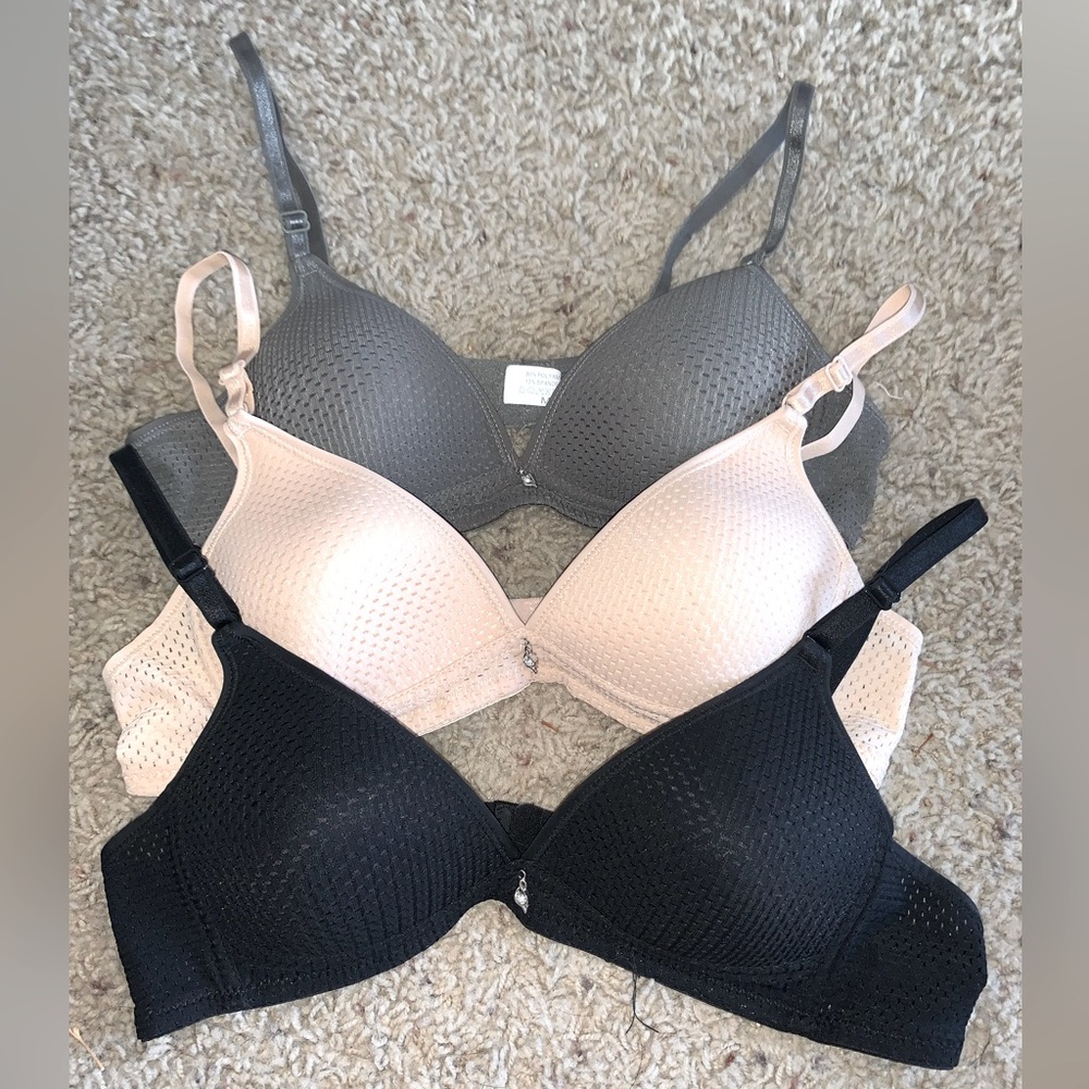 3 Shein Bras - M